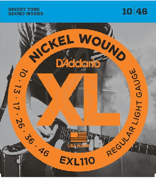 Струны для электрогитары D'Addario EXL110 - Струны для электрогитары 10-46 - фото 1