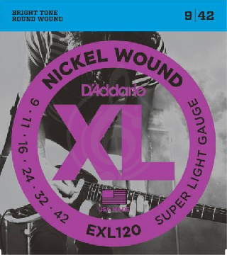 D'Addario EXL120 Струны для электрогитары 9-42 - фото 1 Струны для электрогитары D'Addario EXL120 Струны для электрогитары 9-42 - фото 1