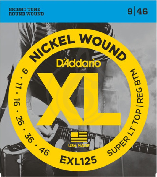 D'Addario EXL125 - Струны для электрогитары 9-46 - фото 1 Струны для электрогитары D'Addario EXL125 - Струны для электрогитары 9-46 - фото 1