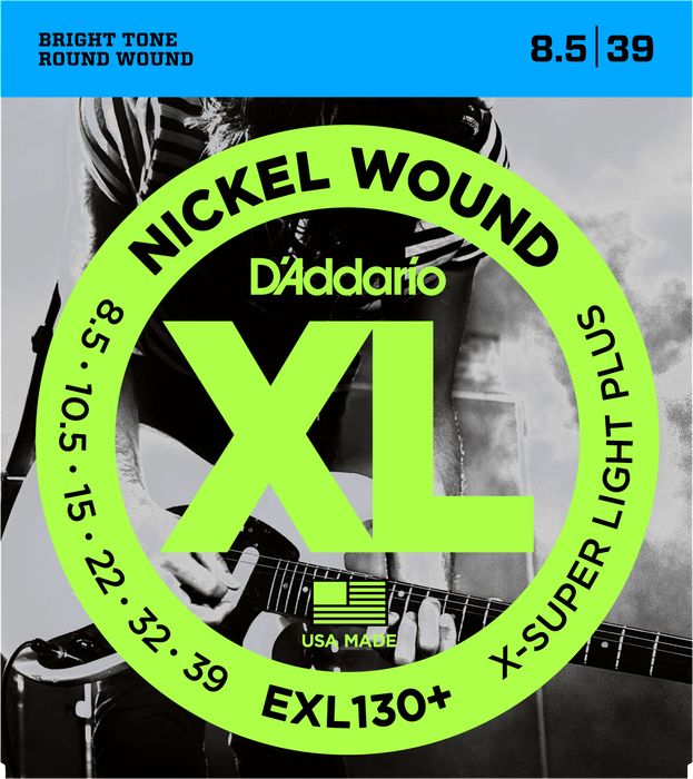 Струны для электрогитары D'Addario EXL130+ Струны для электрогитары 8,5-39 - фото 1