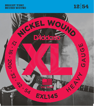 Струны для электрогитары D'Addario EXL145 Струны для электрогитары 12-54 - фото 1