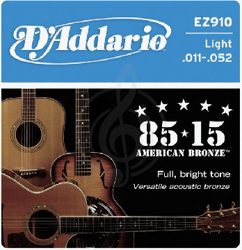D'Addario EZ910 Струны для акустической гитары 11-52 - фото 1 Струны для акустической гитары D'Addario EZ910 Струны для акустической гитары 11-52 - фото 1