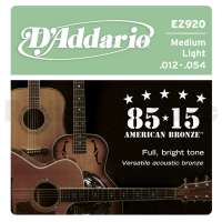 Изображение D'Addario EZ920 Струны для акустической гитары 12-54