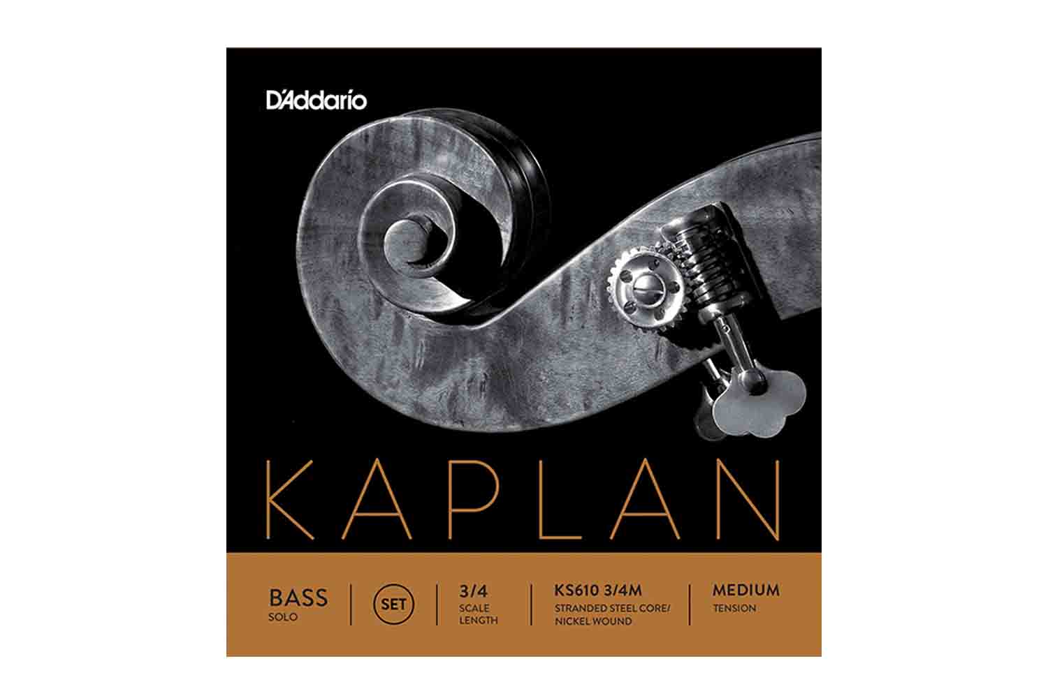 Струны для контрабаса D'Addario KS610-3/4M Kaplan Solo - Комплект струн для контрабаса 3/4 - фото 1