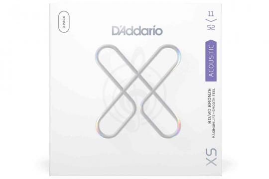Струны для акустической гитары D'Addario XSABR1152-3P XS - Струны для акустической гитары - фото 3