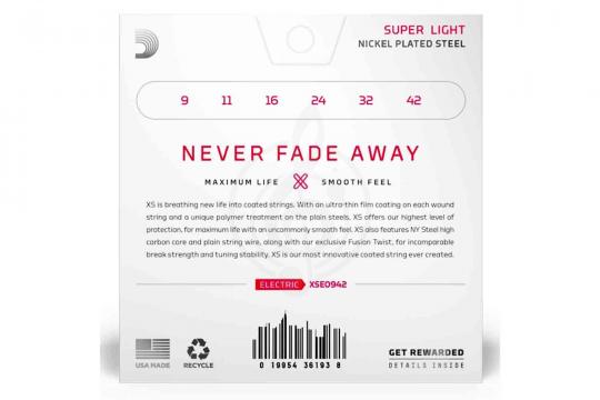 Струны для электрогитары D'ADDARIO XSE0942 - Струны для электрогитары - фото 4