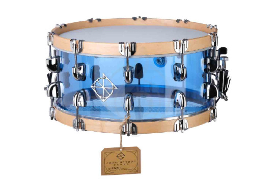 Малый барабан Dixon PDSCST654ACB Cornerstone See-Through Blue - Малый барабан 6.5 x 14" - фото 1