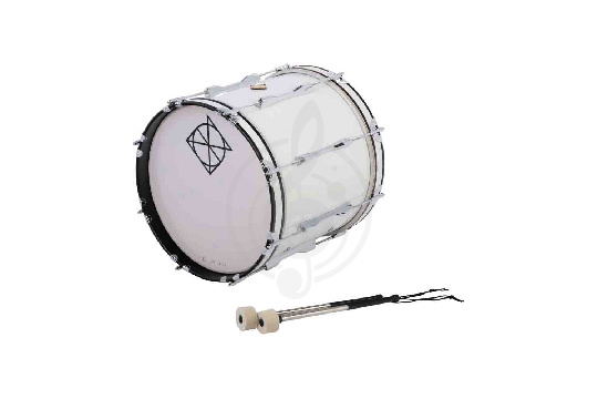 Маршевый барабан Dixon PMZCL4161-WT - Маршевый бас-барабан, 16" х 14" - фото 1