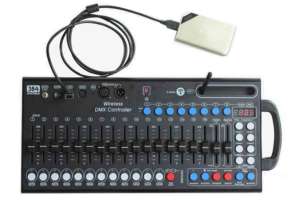 Перейти к просмотру DJ Lights DM300 - Пульт управления световыми приборами с беспрпередатчиком DMX-сигнала 2.4 гГц Изображение DJ Lights DM300 - Пульт управления световыми приборами с беспрпередатчиком DMX-сигнала 2.4 гГц