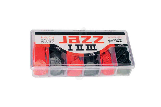 Dunlop 4700 Nylon Jazz I, II, III - Медиатор в ассортименте - фото 1 Медиатор Dunlop 4700 Nylon Jazz I, II, III - Медиатор в ассортименте - фото 1