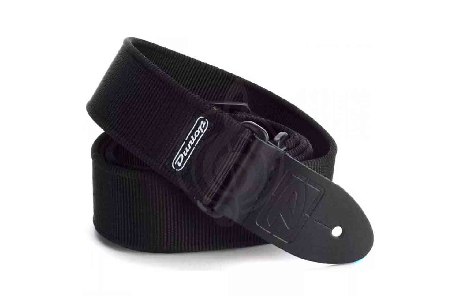 Ремень для гитары Dunlop D38-09BK Solid Ремень для гитары нейлоновый - фото 3