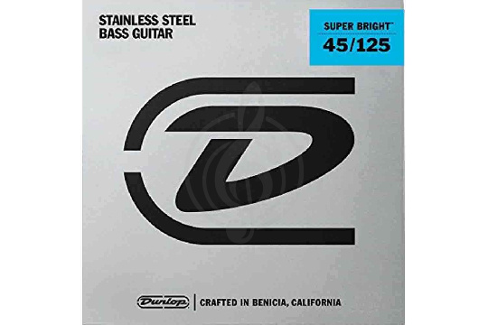 Dunlop DBSBS45125 Super Bright Комплект струн для 5-струнной бас-гитары, нерж.сталь, Medium, 45-125 - фото 1 Струны для бас-гитары Dunlop DBSBS45125 Super Bright Комплект струн для 5-струнной бас-гитары, нерж.сталь, Medium, 45-125 - фото 1