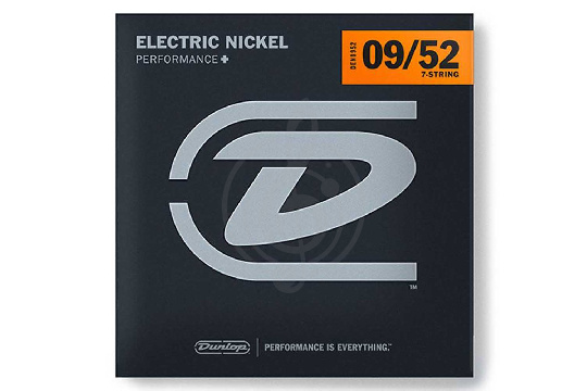 Dunlop DEN0952 - Комплект струн для 7-струнной электрогитары, никелированные, 9-52 - фото 1 Струны для электрогитары Dunlop DEN0952 - Комплект струн для 7-струнной электрогитары, никелированные, 9-52 - фото 1
