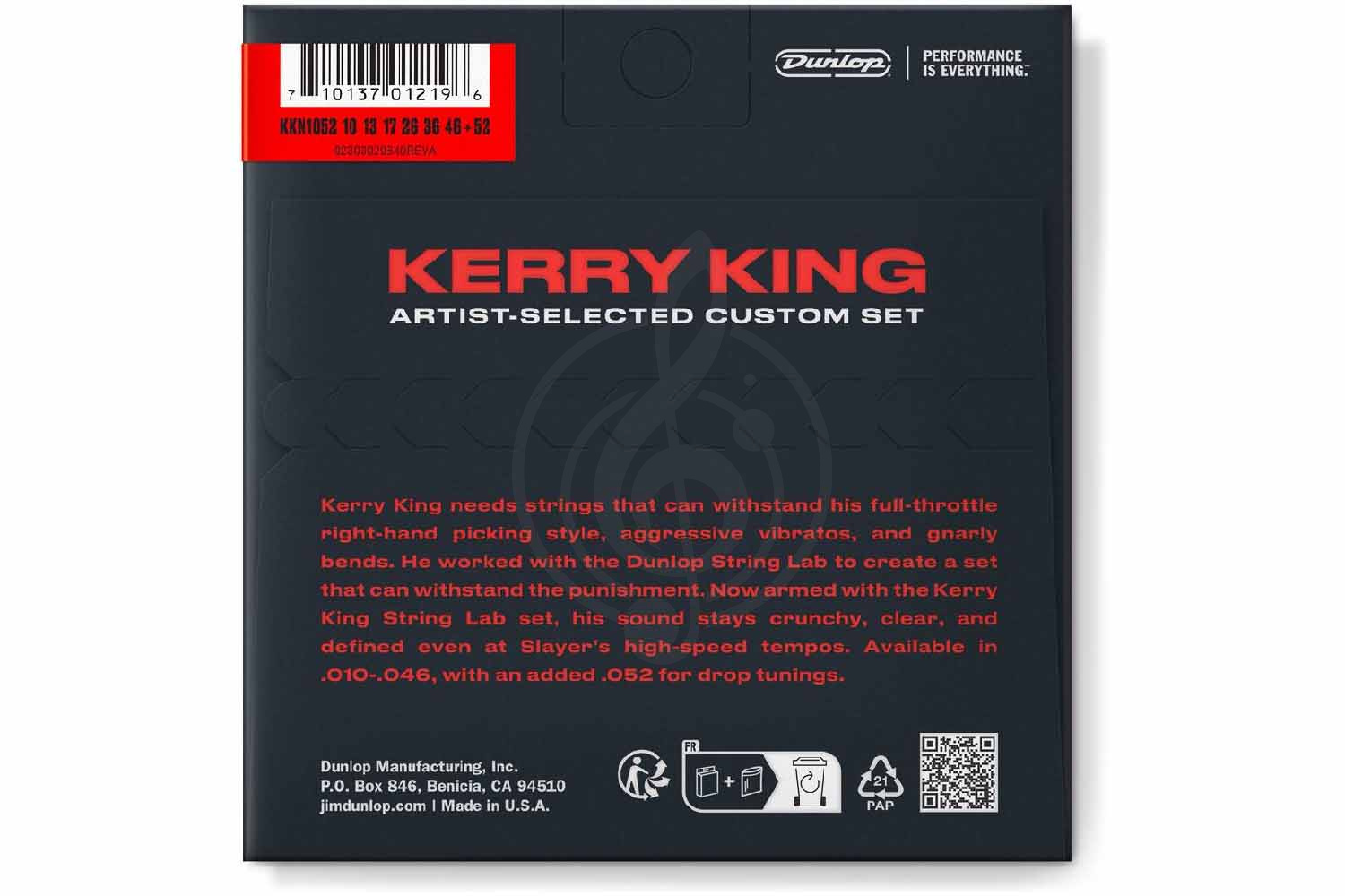 Струны для электрогитары DUNLOP KERRY KING ARTIST-SELECTED GUITAR STRINGS 10-52 KKN1052 - Струны - фото 2