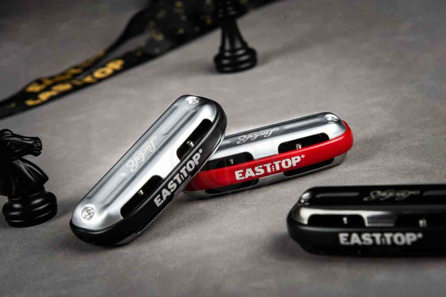 Диатоническая губная гармошка EASTTOP LUCKY 8 C BLACK COMB - Диатоническая губная гармошка - фото 3