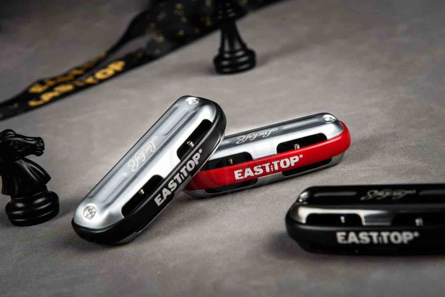 Диатоническая губная гармошка EASTTOP LUCKY 8 C RED COMB - Диатоническая губная гармошка - фото 3