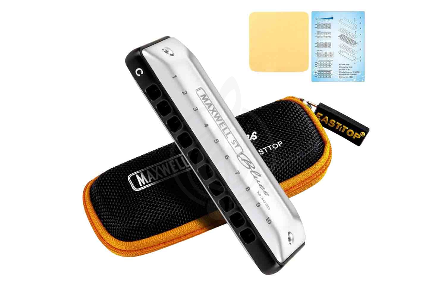 Диатоническая губная гармошка EASTTOP MS030 G (Maxwell ST) - Диатоническая губная гармошка - фото 8