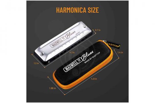 Диатоническая губная гармошка EASTTOP MS030 G (Maxwell ST) - Диатоническая губная гармошка - фото 5