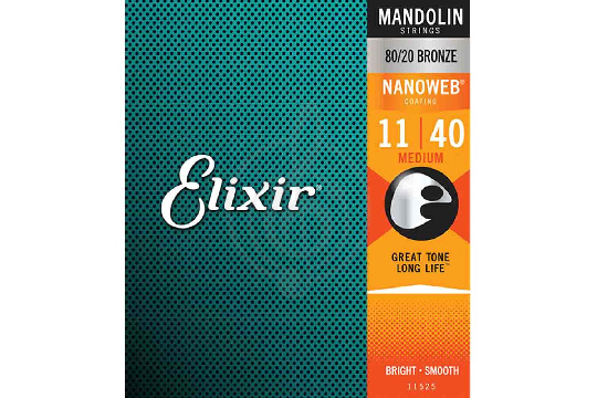 Струны для мандолины Elixir 11525 NANOWEB - Комплект струн для мандолины - фото 1