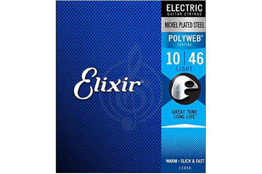 Струны для электрогитары Elixir Light 12050 POLYWEB - струны для электрогитары 10-46 - фото