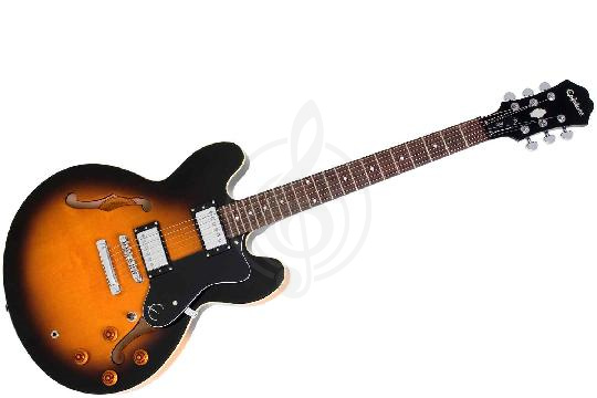 EPIPHONE Dot ES-335 Vintage Sunburst - Полуакустическая электрогитара - фото 1 Полуакустическая электрогитара EPIPHONE Dot ES-335 Vintage Sunburst - Полуакустическая электрогитара - фото 1
