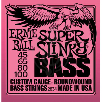 Ernie Ball 2834 струны для бас гитары Super 45-100 - фото 1 Струны для бас-гитары Ernie Ball 2834 струны для бас гитары Super 45-100 - фото 1