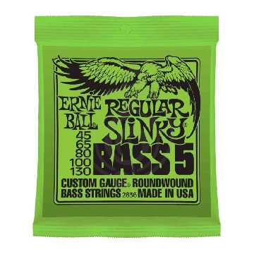 Ernie Ball 2836 струны для 5-стр бас гитары 45-130 - фото 1 Струны для бас-гитары Ernie Ball 2836 струны для 5-стр бас гитары 45-130 - фото 1