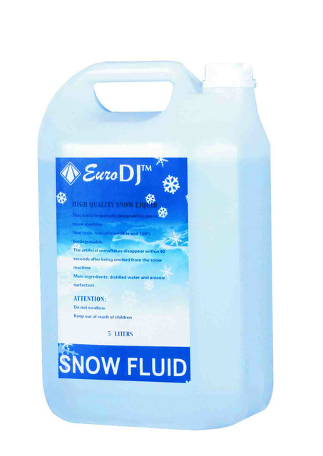 Жидкость для генератора снега EURO DJ Snow Fluid STANDARD Жидкость для генераторов снега, канистра 5 литров - фото 1