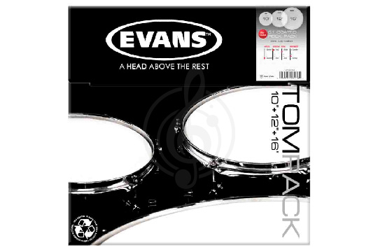 Evans ETP-G1CTD-R G1 Rock - Набор пластика для том барабана, с покрытием 10", 12", 16" - фото 1 Пластик в комплекте Evans ETP-G1CTD-R G1 Rock - Набор пластика для том барабана, с покрытием 10", 12", 16" - фото 1
