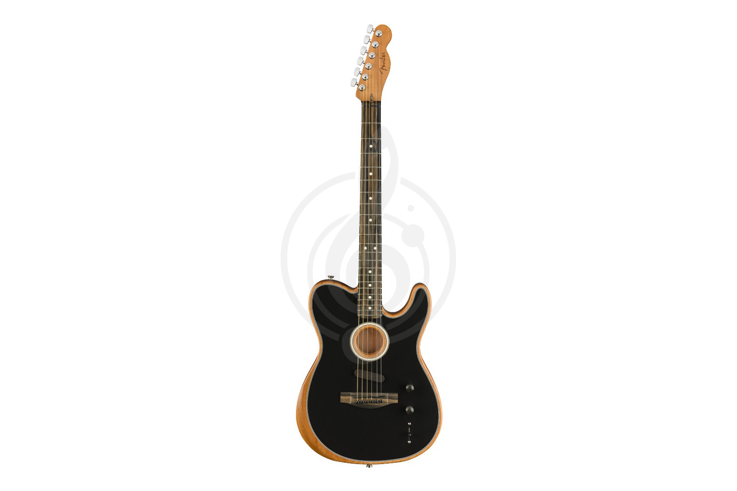 Акустическая гитара FENDER ACOUSTASONIC TELE BK W/ BAG E - Электроакустическая гитара - фото 1