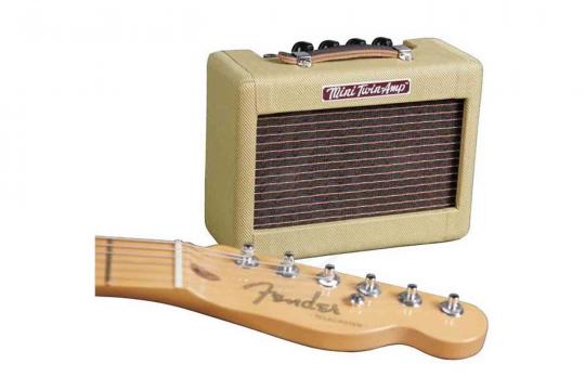 FENDER MINI '57 TWIN-AMP миниатюрный комбоусилитель, 1 Вт, 2x2' - фото 2 Комбоусилитель для электрогитары FENDER MINI '57 TWIN-AMP миниатюрный комбоусилитель, 1 Вт, 2x2' - фото 2