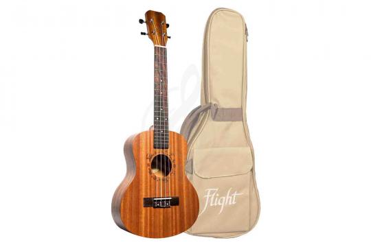 Укулеле тенор FLIGHT NUT 310 - укулеле, тенор, корпус - сапеле, чехол в комплекте - фото 7