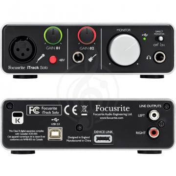  FOCUSRITE iTrack Solo Компактный USB интерфейс с возможностью записи на iPad - фото 2