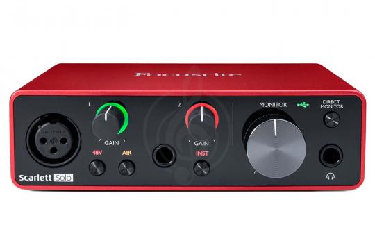 Focusrite Scarlett Solo Studio (3rd GEN) - Студийный комплект - фото 3 Комплект для звукозаписи Focusrite Scarlett Solo Studio (3rd GEN) - Студийный комплект - фото 3