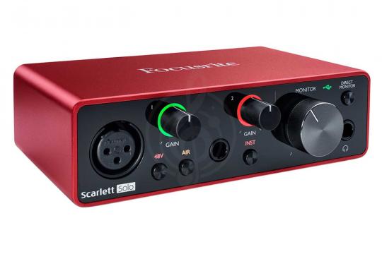 Focusrite Scarlett Solo Studio (3rd GEN) - Студийный комплект - фото 6 Комплект для звукозаписи Focusrite Scarlett Solo Studio (3rd GEN) - Студийный комплект - фото 6