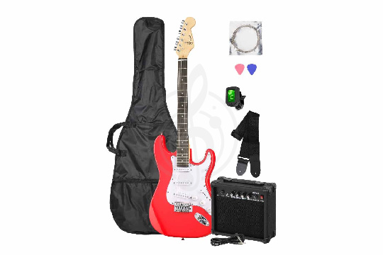 Электрогитара Stratocaster Foix FGP/FGP-STK-RD - Электрогитара - фото 1