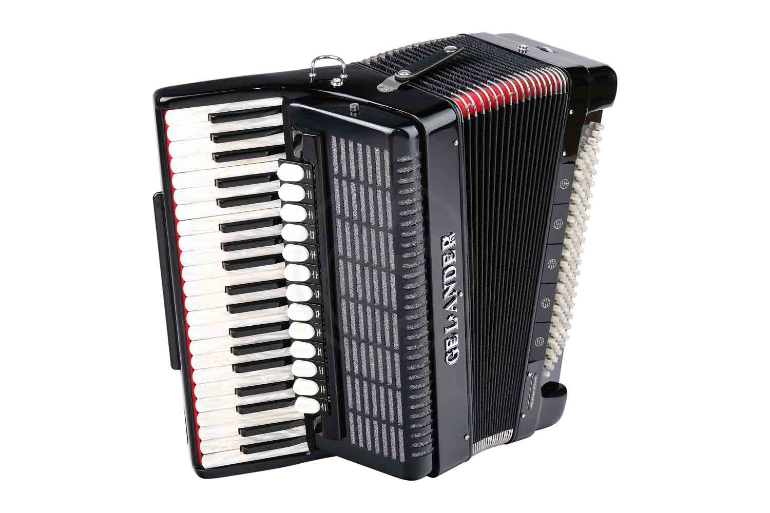 Аккордеон 4/4 Gelander GH2012HA-BLACK - Аккордеон 41/120/13+6+1, черный - фото 3