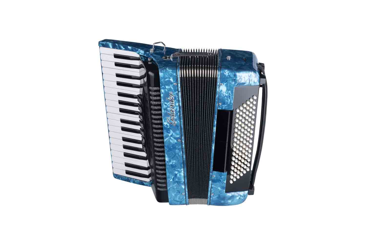 Аккордеон 7/8 Gelander GH2017-34-BLUE - Аккордеон 34/96/7+2 - фото 1