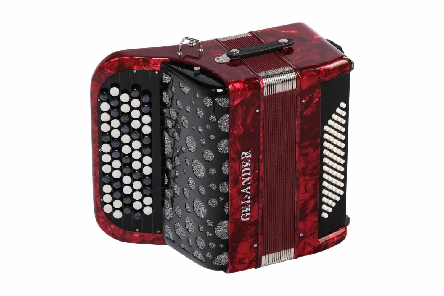 Аккордеон 4/4 Gelander GH5060-RED - Кнопочный аккордеон - фото 1