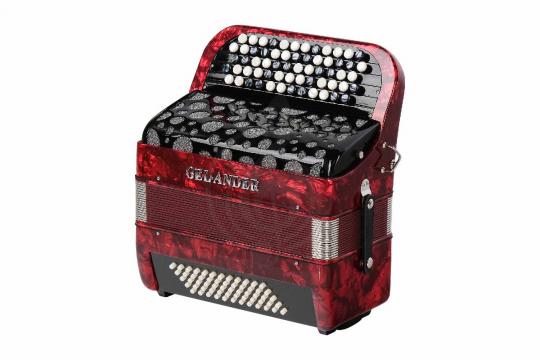 Аккордеон 4/4 Gelander GH5060-RED - Кнопочный аккордеон - фото 3