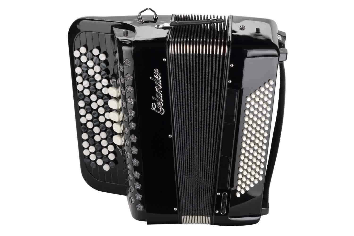  GH5096H-3 Кнопочный аккордеон 72/96, черный, Gelander - фото 1