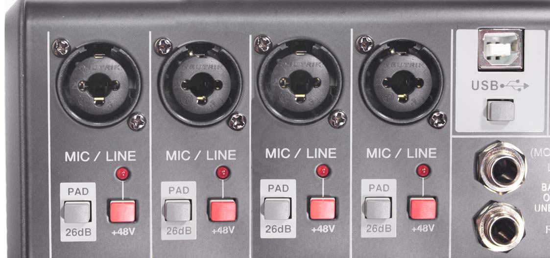 Аналоговый микшер GrandVox MC-06X USB Микшерный пульт аналоговый - фото 8