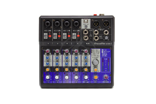 Аналоговый микшер GrandVox MC-06X USB Микшерный пульт аналоговый - фото 1