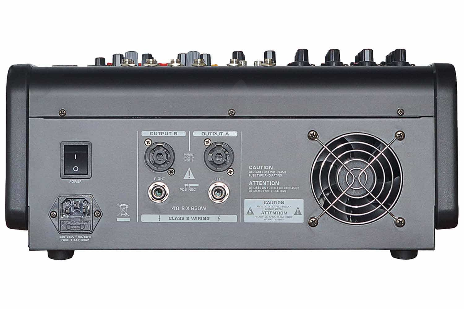 Активный микшер GrandVox PM-8FX - Активный микшерный пульт - фото 3
