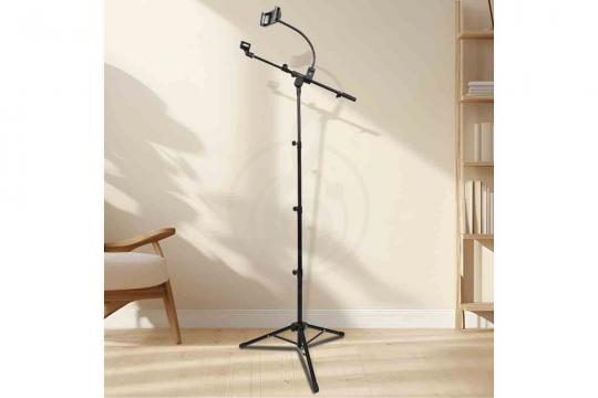 Стойка для микрофона напольная Guitto GMS-04 - Микрофонная стойка с держателем планшета - фото 3