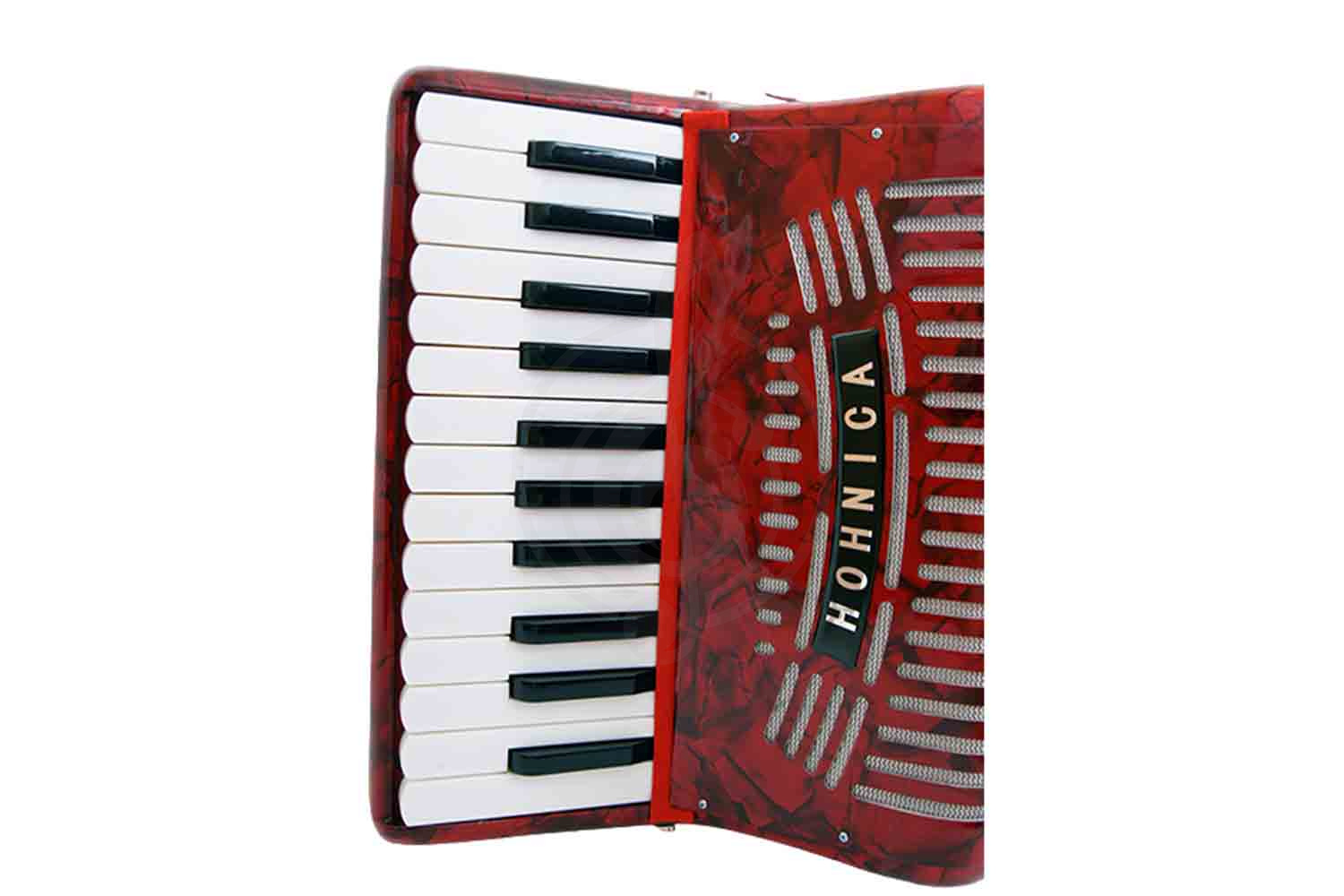 Аккордеон 1/2 Hohner A1621 (1304) Hohnica 48 Аккордеон, красный - фото 3
