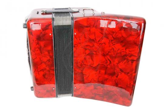 Аккордеон 1/2 Hohner A1621 (1304) Hohnica 48 Аккордеон, красный - фото 5