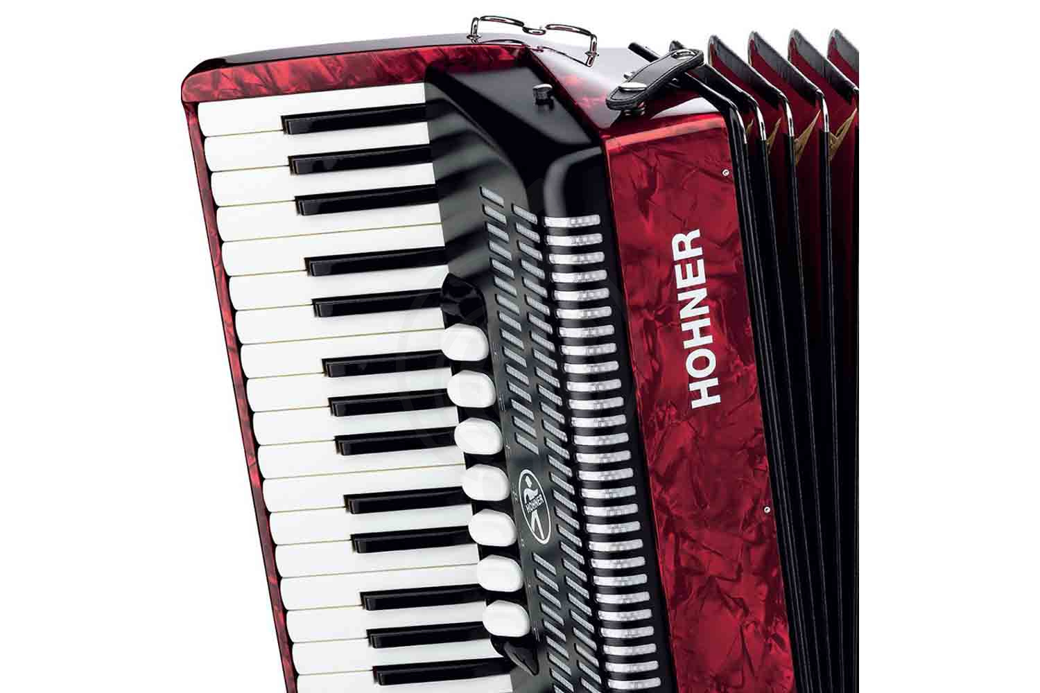 Аккордеон 3/4 Hohner A4043 (A16431) BRAVO III 80 Red Аккордеон - фото 2
