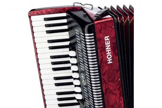 Аккордеон 3/4 Hohner A4043 (A16431) BRAVO III 80 Red Аккордеон - фото 2
