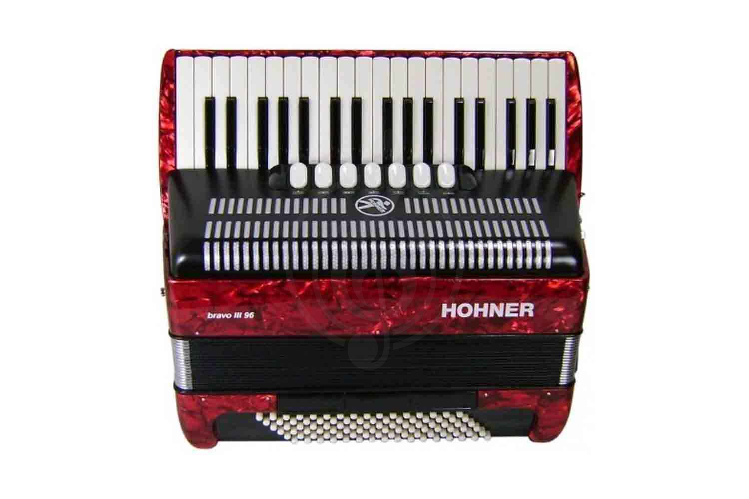 Аккордеон 7/8 Hohner A4073 (A1673) BRAVO III 96 Red Аккордеон - фото 2